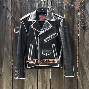 Punk leather jacket